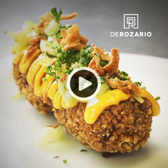 Een rendang kroket bereiden in Rozario stijl